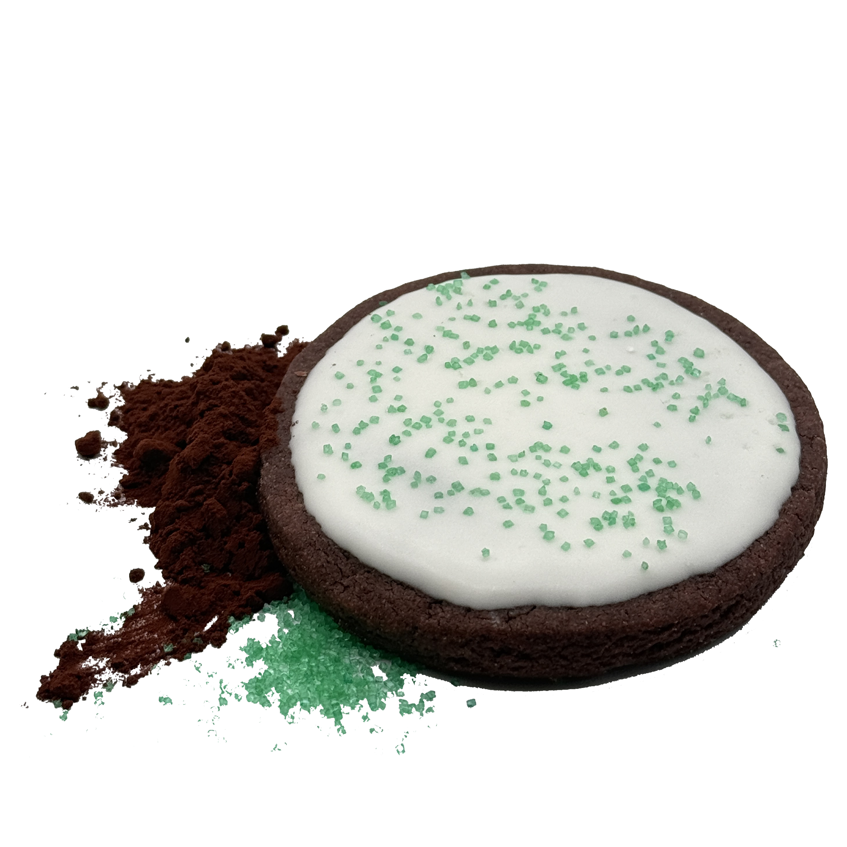 Iced Chocolate Sugar Cookies