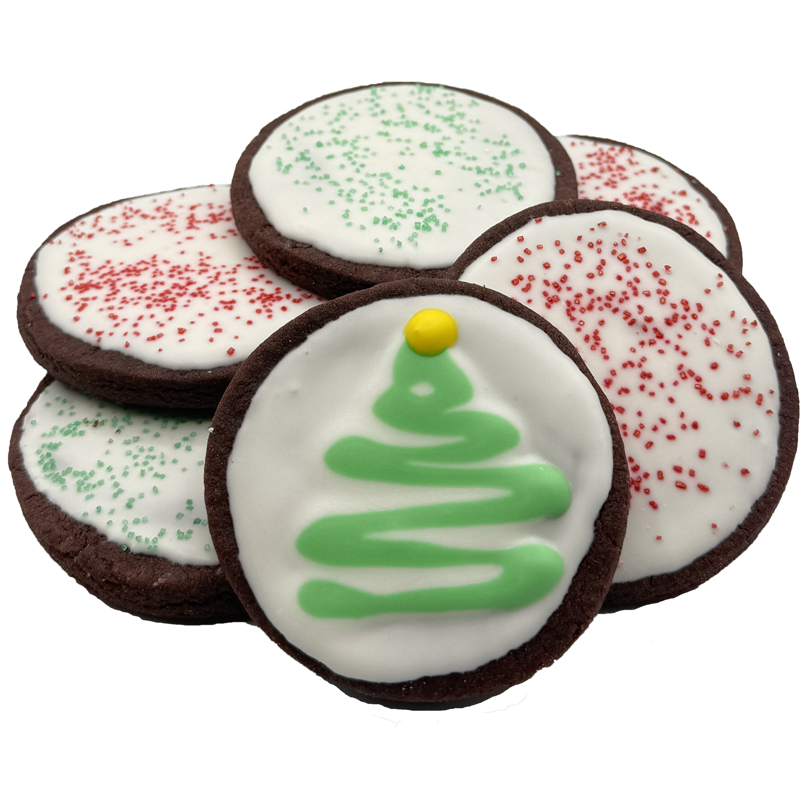 Iced Chocolate Sugar Cookies